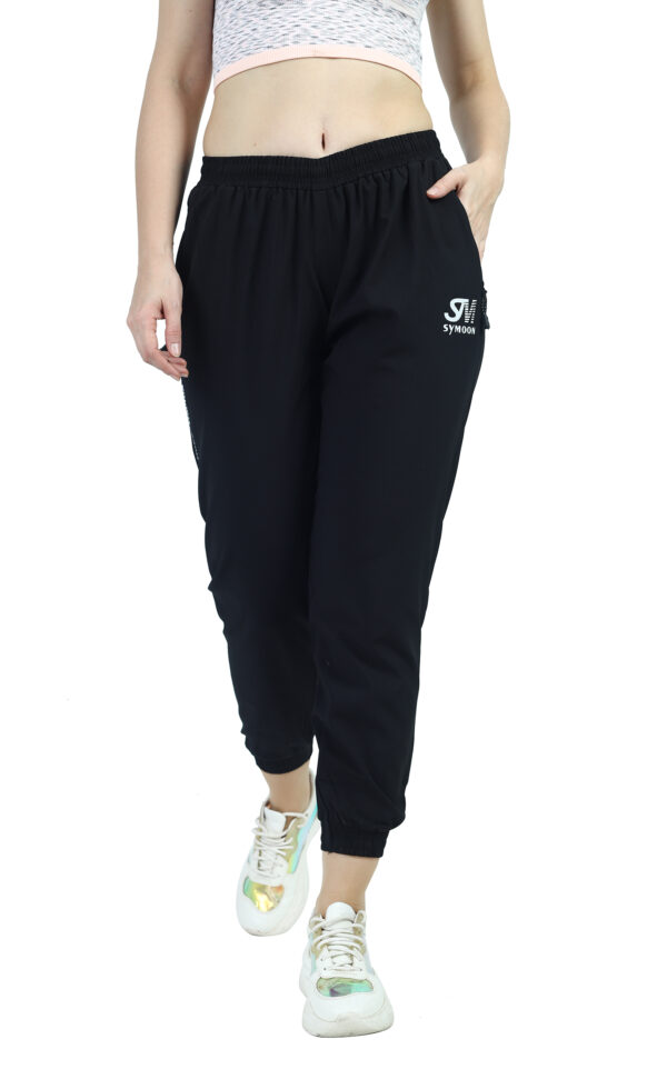 Women's Loose Fit Track Pants Black